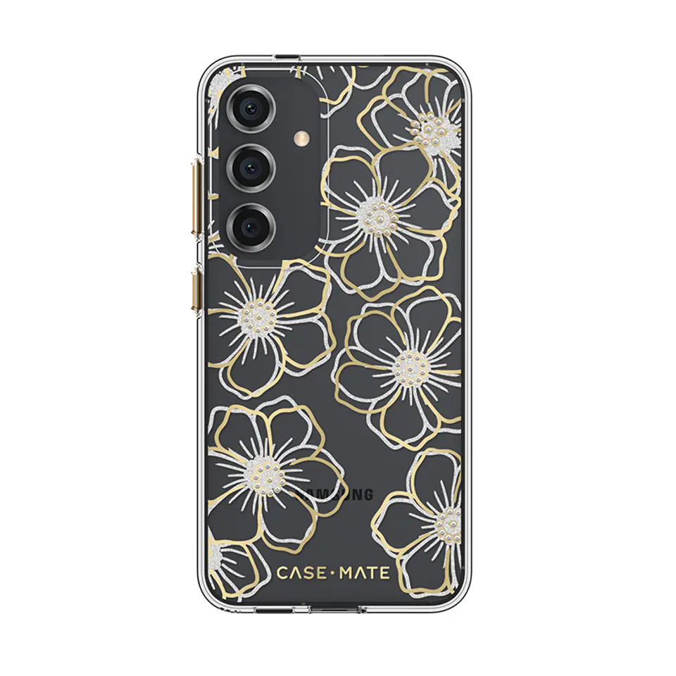 ⁨Case-Mate Floral Gems - Etui Samsung Galaxy S24 (Gold)⁩ w sklepie Wasserman.eu