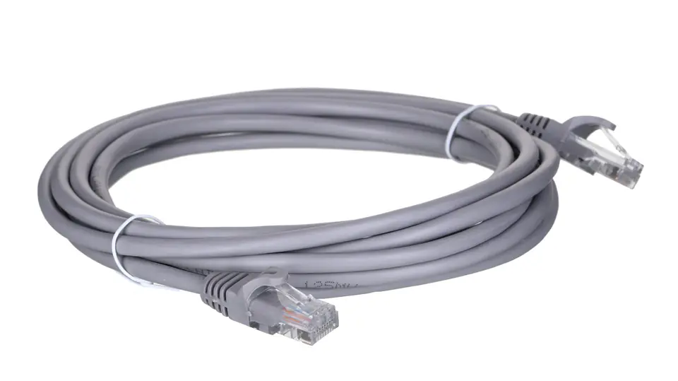⁨Patchcord UTP A-LAN KKU5SZA3 (RJ45 - RJ45 ; 3m; UTP; kat. 5e; kolor szary)⁩ w sklepie Wasserman.eu