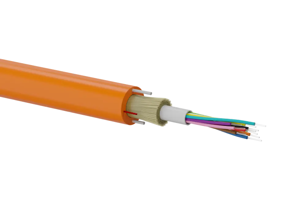 ⁨OS2 Outdoor DAC Fiber Optic Cable For Direct Ground Laying, Orange SM 12J 9/125 G652D Fca PE ALANTEC⁩ at Wasserman.eu