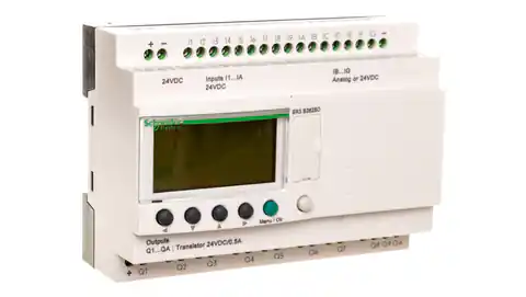 ⁨Sterownik programowalny 16wej 10wyj 24V DC RTC/LCD Zelio SR3B262BD⁩ w sklepie Wasserman.eu