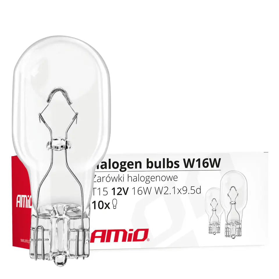 ⁨Halogen bulbs w16w t10 16w w2.1x9.5d 12v 10pcs. (e8)⁩ at Wasserman.eu