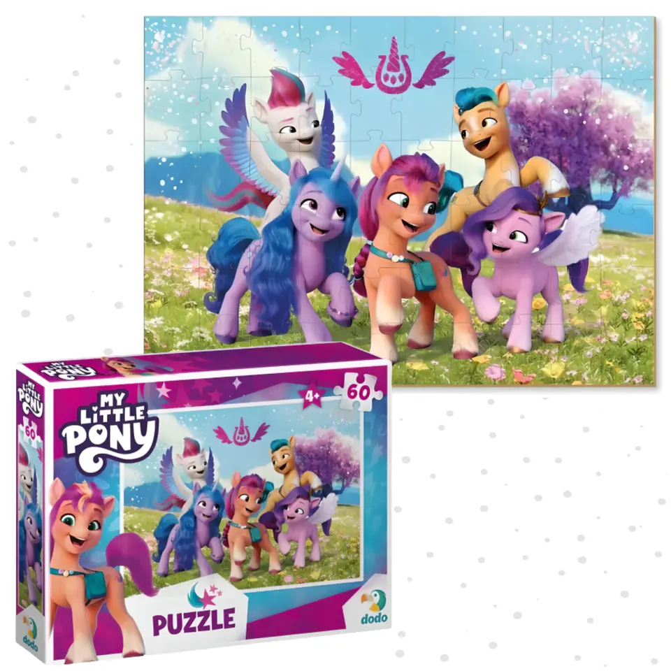 ⁨PUZZLE MY LITTLE PONY 60 ELEMENTÓW UROCZA UKŁADANKA DLA DZIECI KUCYKI⁩ w sklepie Wasserman.eu