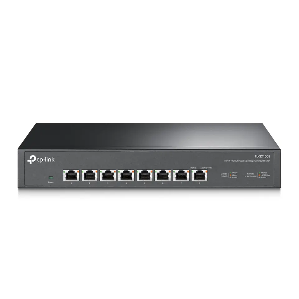 ⁨Przełącznik TP-LINK TL-SX1008 (8x Ethernet )⁩ w sklepie Wasserman.eu