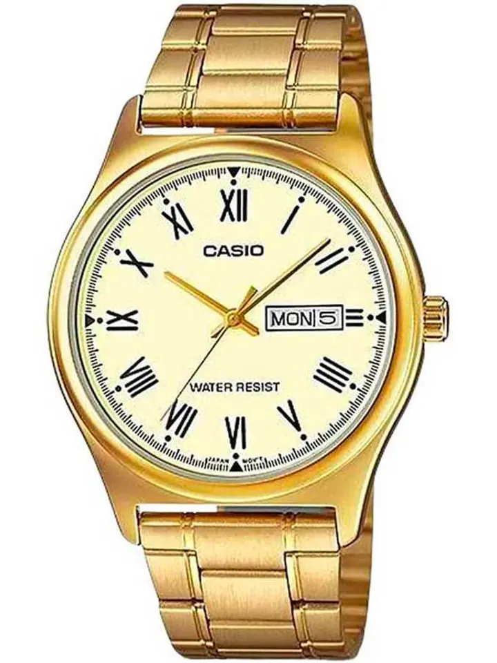 ⁨ZEGAREK MĘSKI CASIO  MTP-V006G-9B + BOX⁩ w sklepie Wasserman.eu