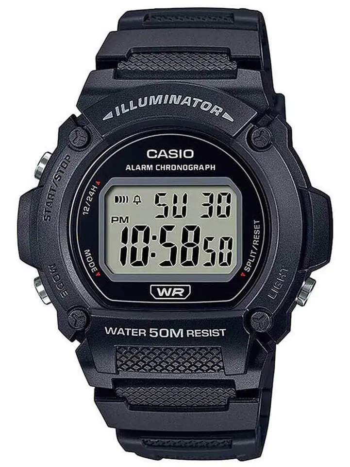 ⁨ZEGAREK MĘSKI CASIO W-219H-1A + BOX⁩ w sklepie Wasserman.eu