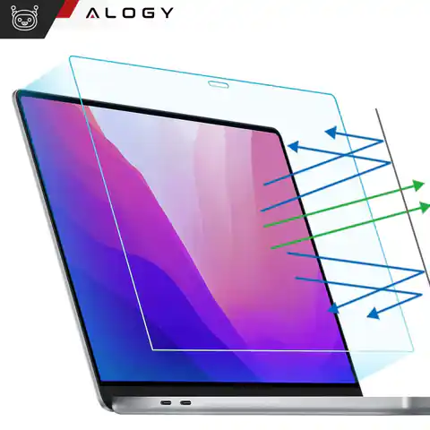⁨Folia ochronna Matowa na ekran do MacBook Pro 13, Air 13 M1 Alogy Screen Protect Film z filtrem Anti Blue⁩ w sklepie Wasserman.eu