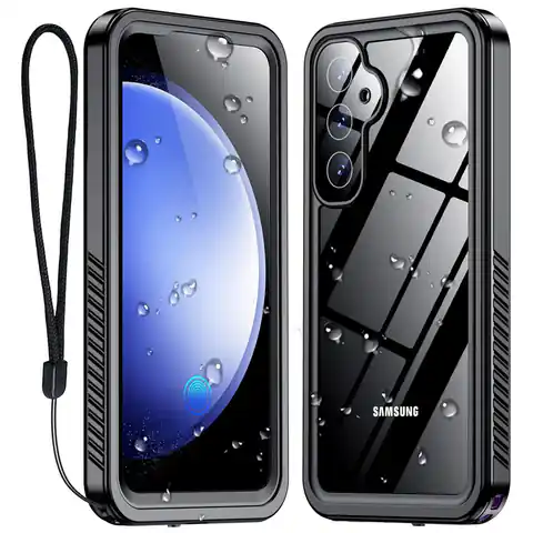 ⁨Etui do Samsung Galaxy S23 FE Pancerne 360 case wodoodporne Armor IP68 Alogy czarne⁩ w sklepie Wasserman.eu