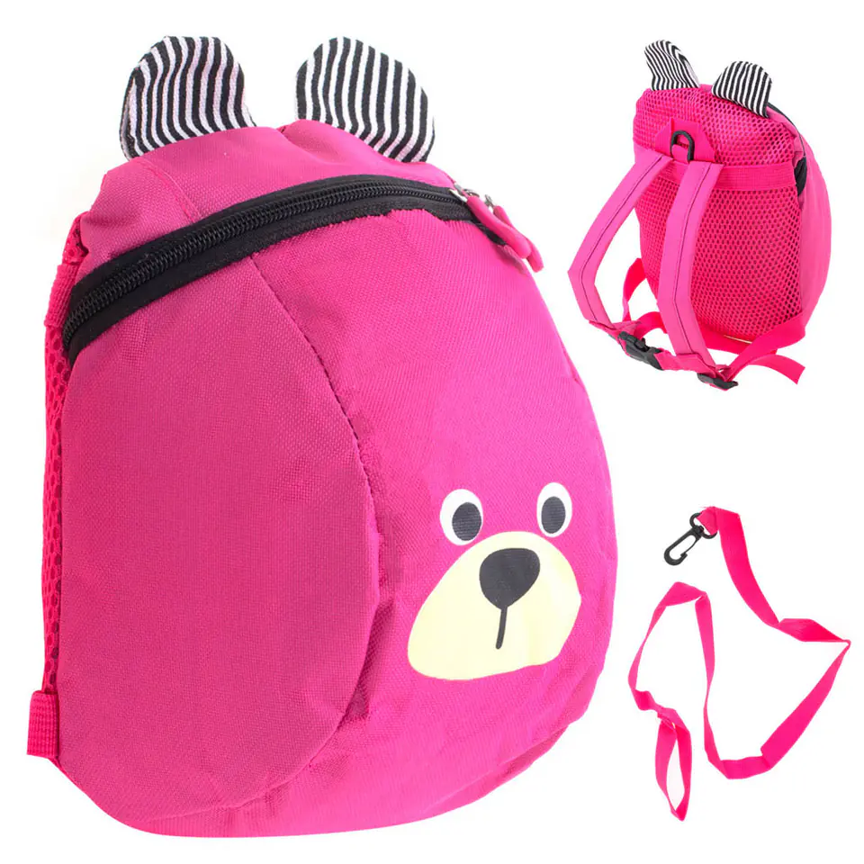 ⁨Preschooler's backpack children's teddy bear pink⁩ at Wasserman.eu