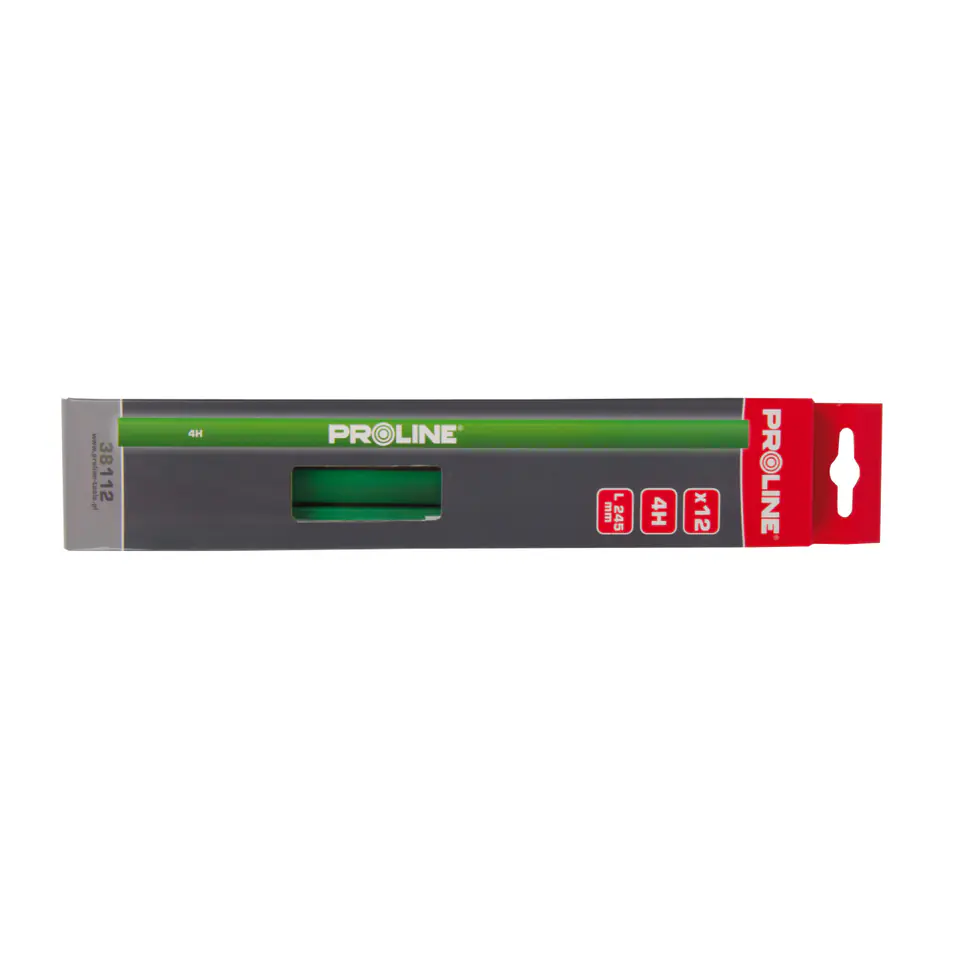 ⁨38112 Masonry pencil green 4H 245mm, 12 pieces, Proline⁩ at Wasserman.eu