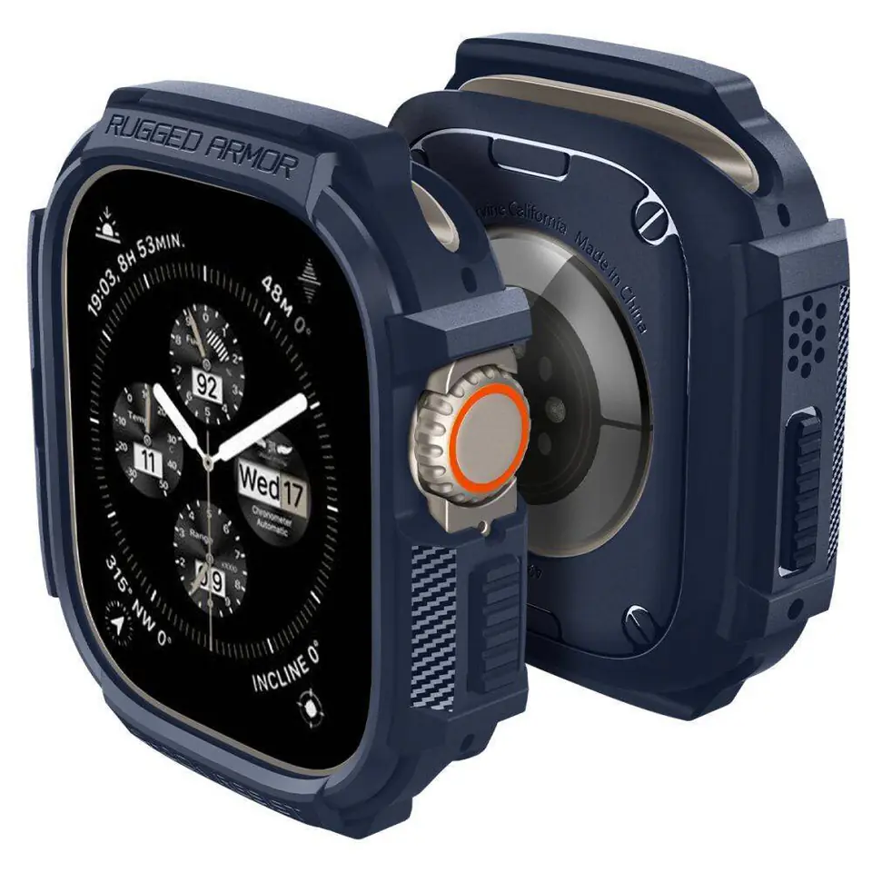 Etui APPLE WATCH ULTRA (49MM) Spigen Rugged Armor granatowe w sklepie Wasserman.eu