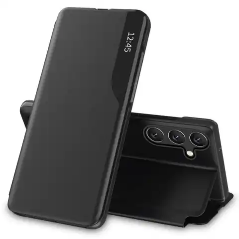 ⁨Etui SAMSUNG GALAXY A55 5G Tech-Protect Smart View czarne⁩ w sklepie Wasserman.eu