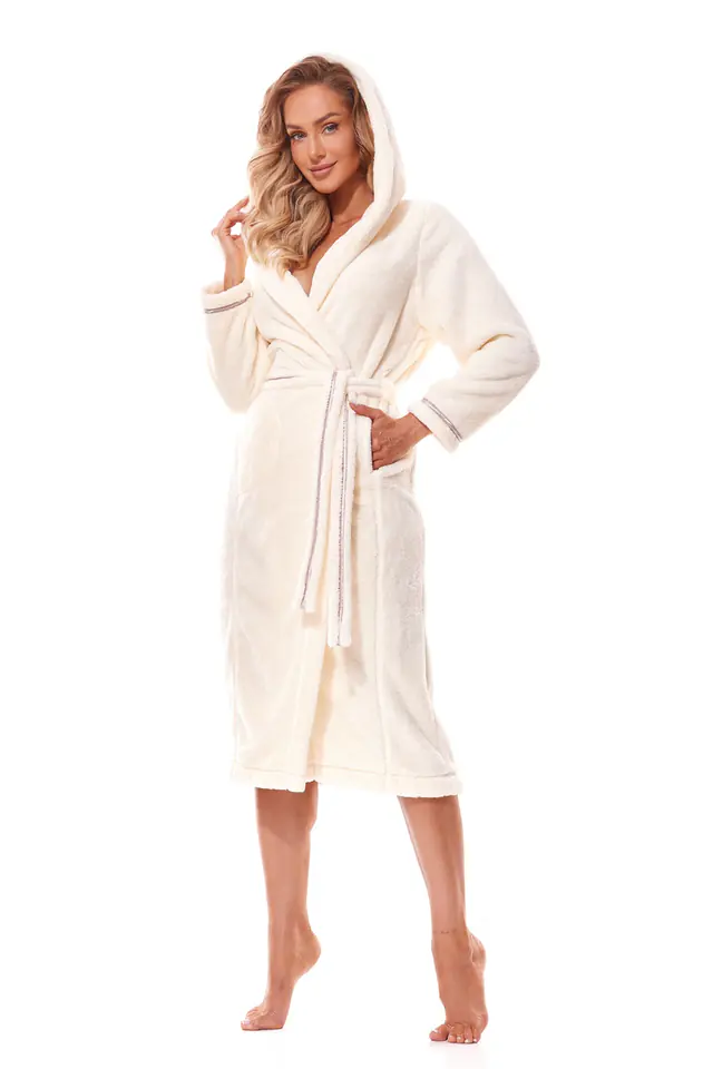 ⁨SZLAFROK L&L DAMSKI 2322 SOFT ECRI (kolor ecri, rozmiar M)⁩ w sklepie Wasserman.eu