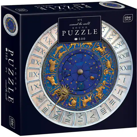 ⁨Puzzle 500 Round Around the World 1 PUZ500RA1 INTERDRUK⁩ w sklepie Wasserman.eu