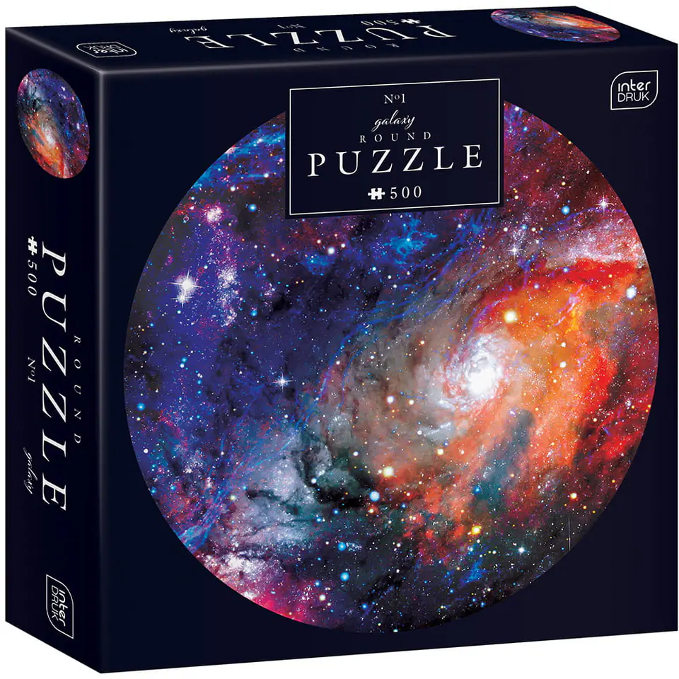 ⁨Puzzle 500 Round Galaxy 1 PUZ500RG1 INTERDRUK⁩ w sklepie Wasserman.eu