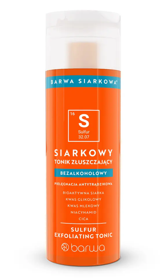 ⁨BARWA Siarkowa Siarkowy Tonik złuszczający - bezalkoholowy 200ml⁩ w sklepie Wasserman.eu