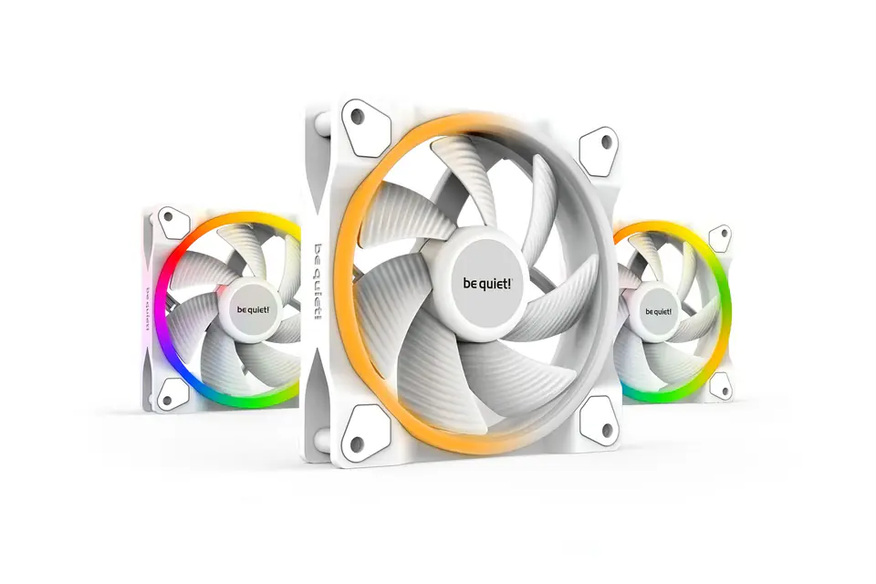 ⁨be quiet! Light Wings ARGB PWM Fan, Triple Pack - 120mm, white⁩ at Wasserman.eu