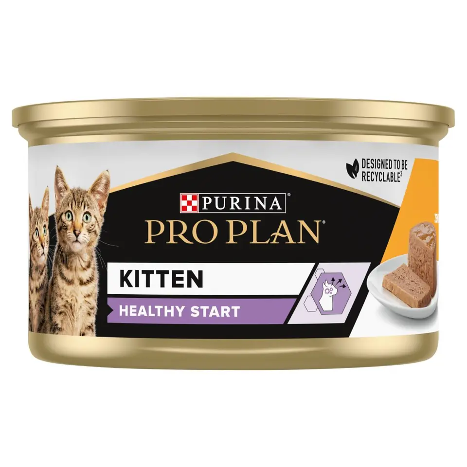 ⁨PURINA Pro Plan Kitten Healthy Start Kurczak - mokra karma dla kota - 85 g⁩ w sklepie Wasserman.eu