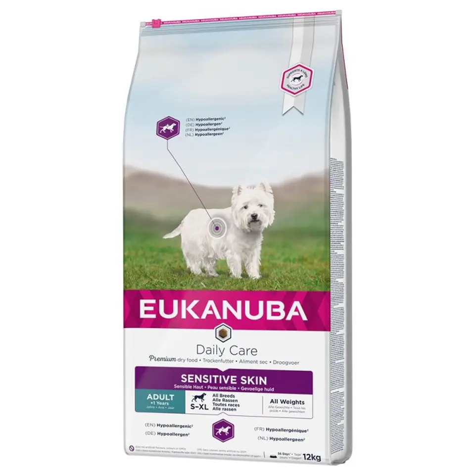 ⁨EUKANUBA Daily Care Sensitive Skin 12kg⁩ w sklepie Wasserman.eu