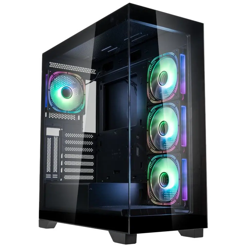 ⁨Kolink Unity Peak ARGB Midi-Tower Showcase, Tempered Glass - black⁩ at Wasserman.eu