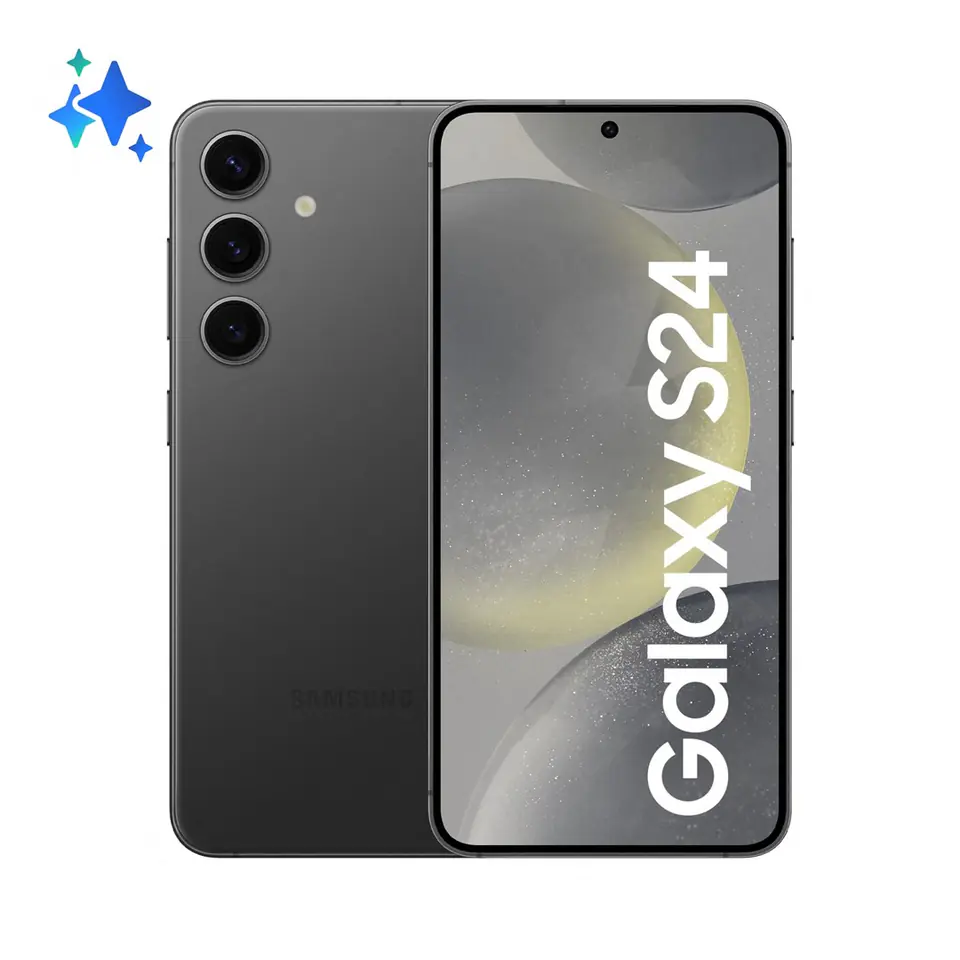 ⁨Smartfon Samsung Galaxy S24 (S921) 8/256GB 6,2" 2340x1080 4000mAh 5G Dual SIM czarny⁩ w sklepie Wasserman.eu