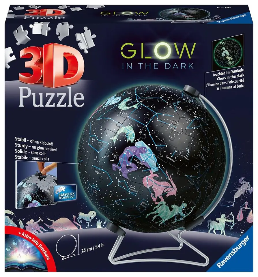 ⁨3D Puzzle Globe Constellations⁩ at Wasserman.eu