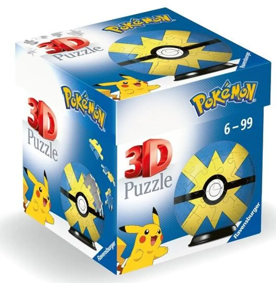 ⁨Puzzle 3D Kula: Pokemon Quick Ball⁩ w sklepie Wasserman.eu