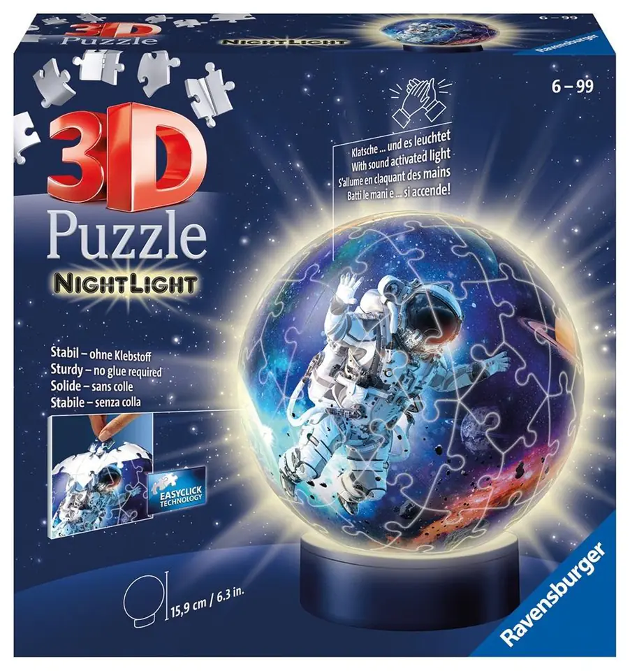 ⁨Puzzle 3D Świecąca Kula: Astronauta⁩ w sklepie Wasserman.eu