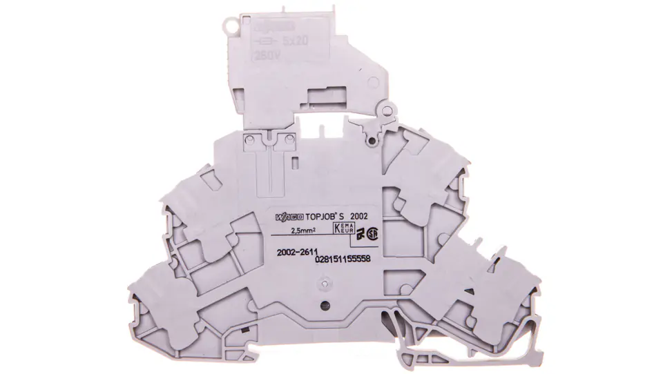 ⁨Złączka dwupiętrowa bezpiecznikowa z uchylną podstawką bezpiecznika 2002-2611⁩ w sklepie Wasserman.eu