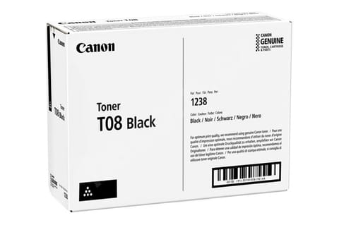 ⁨Canon Original Toner Cartridge T08, black, 11000s, 3010C006, Canon i-SENSYS X 1238P Series, O⁩ at Wasserman.eu