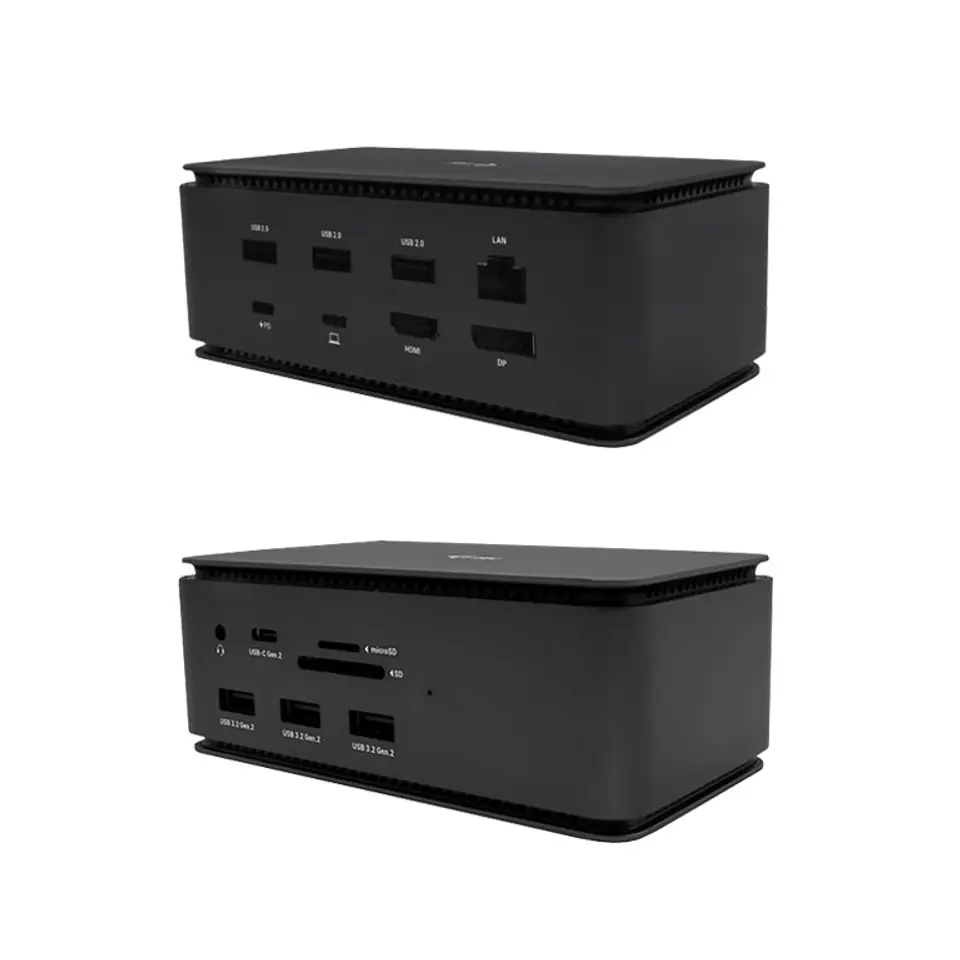 ⁨USB 4.0 METAL DOCKING STATION/DUAL 4K HDMI DP PD 80 W⁩ at Wasserman.eu