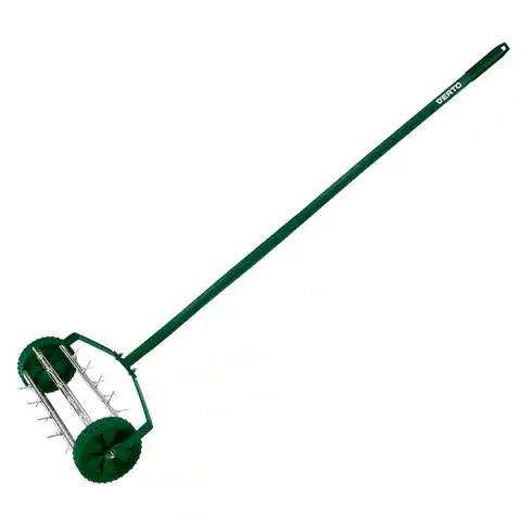 ⁨Aerator ręczny, wertykulator walcowy do trawy 27  kolcy, średnica 15cm⁩ w sklepie Wasserman.eu