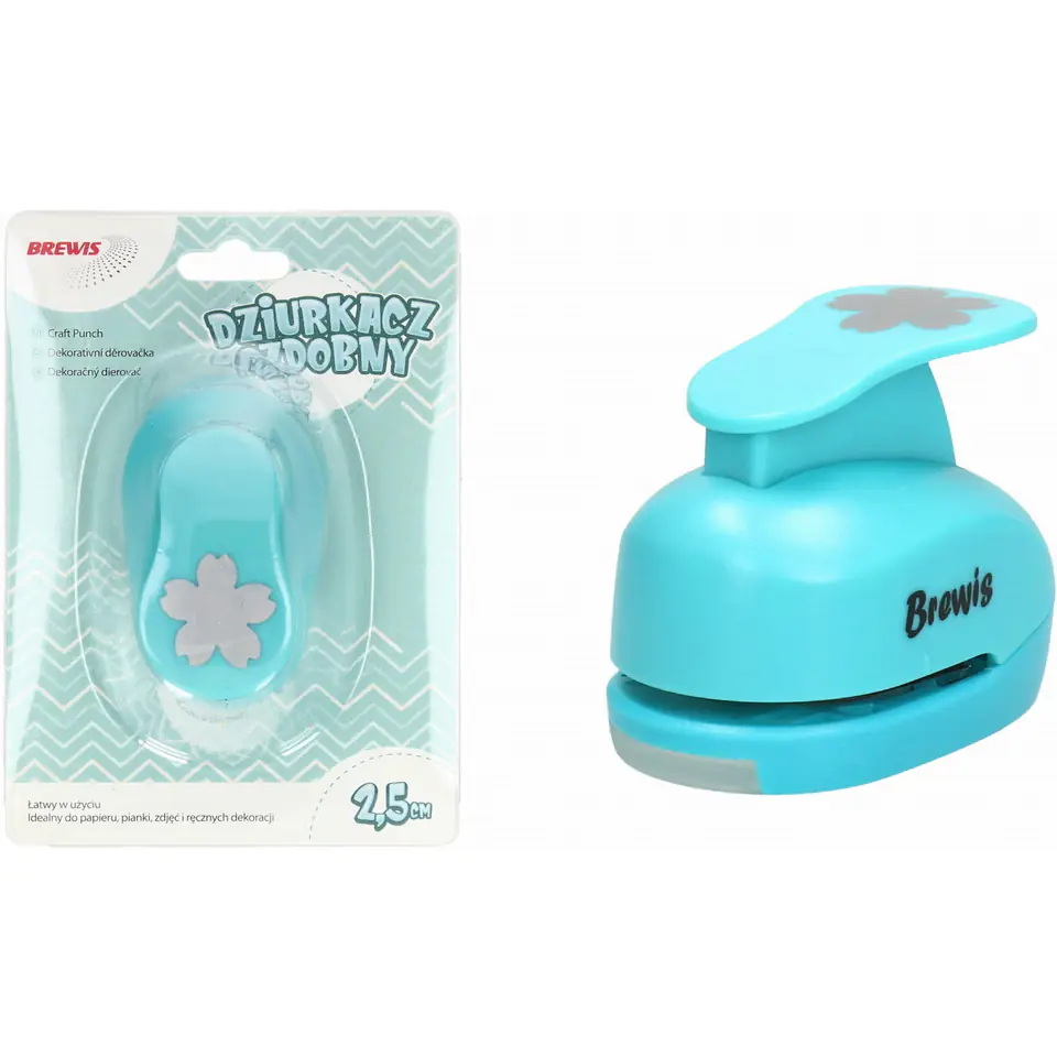 ⁨Dziurkacz ozdobny 2,5 cm KWIAT I D25-75 BREWIS⁩ w sklepie Wasserman.eu