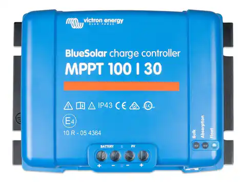 ⁨Victron Energy BlueSolar MPPT 100/30 charge controller⁩ at Wasserman.eu