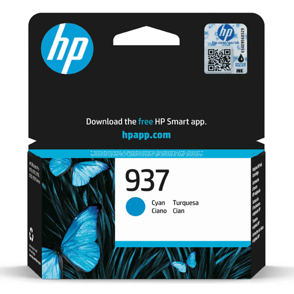 ⁨HP oryginalny ink / tusz 4S6W2NE, HP 937, cyan, 800s⁩ w sklepie Wasserman.eu