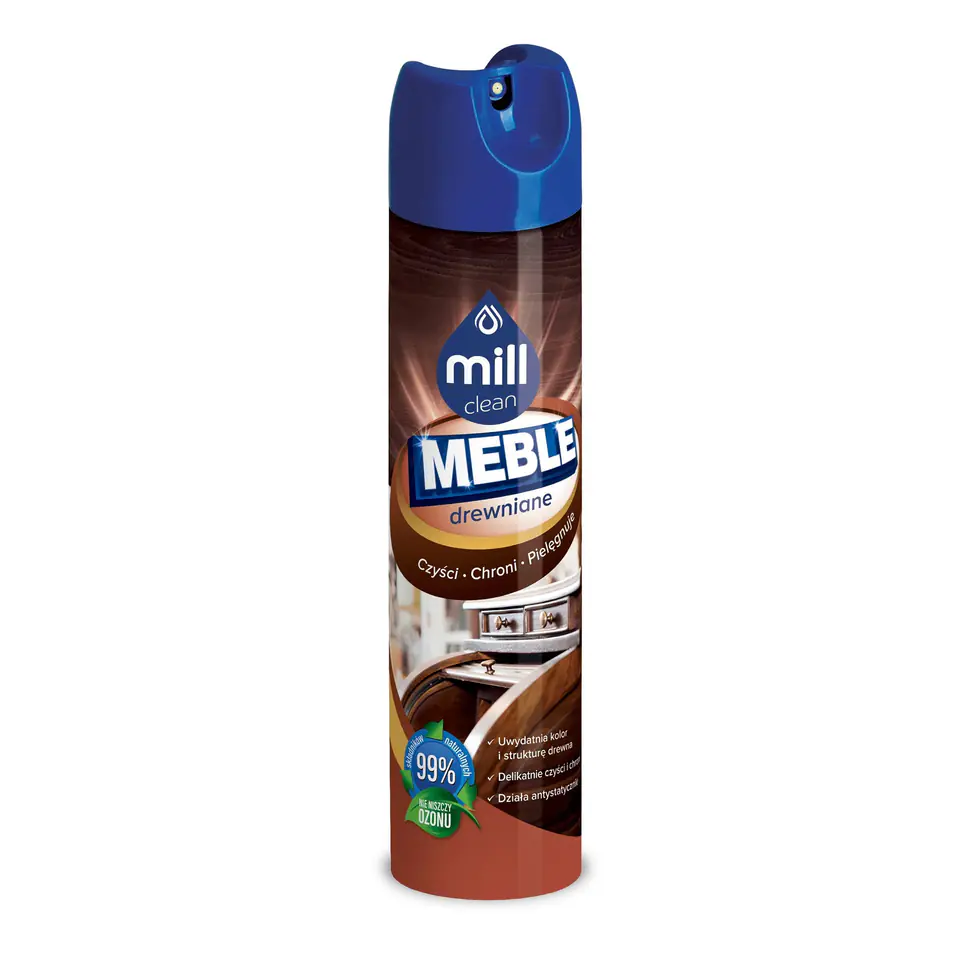 ⁨MILL Preparat do czyszczenia mebli 250ml drewniane⁩ w sklepie Wasserman.eu