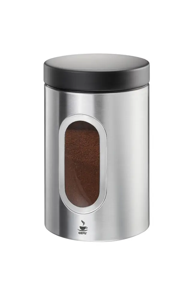 ⁨GEFU 16340 kitchen storage container Coffee container 0.5 L Aluminium, Polypropylene (PP), Stainless steel⁩ at Wasserman.eu