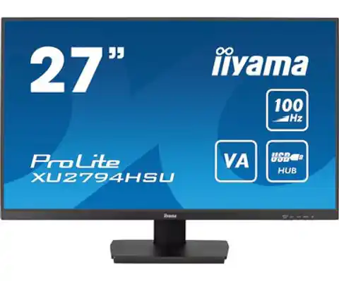 ⁨iiyama ProLite XU2794HSU-B6 computer monitor 68.6 cm (27") 1920 x 1080 pixels Full HD Black⁩ at Wasserman.eu