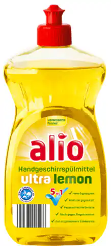 ⁨Alio 5 w 1 Ultra Lemon Płyn do Naczyń 500 ml⁩ w sklepie Wasserman.eu
