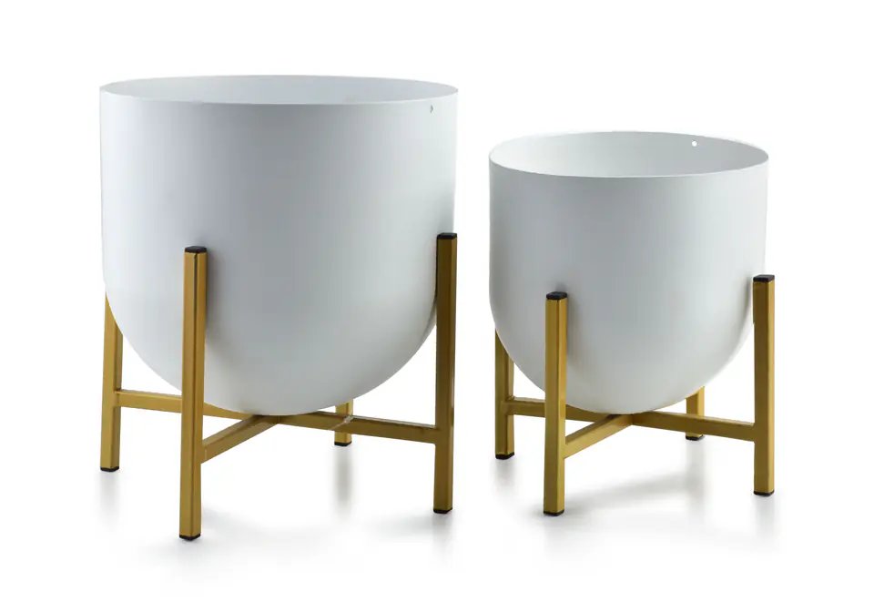 SWEN WHITE&GOLD Kpl. 2 osłonek24xh26cm/18.5xh21cm w sklepie Wasserman.eu