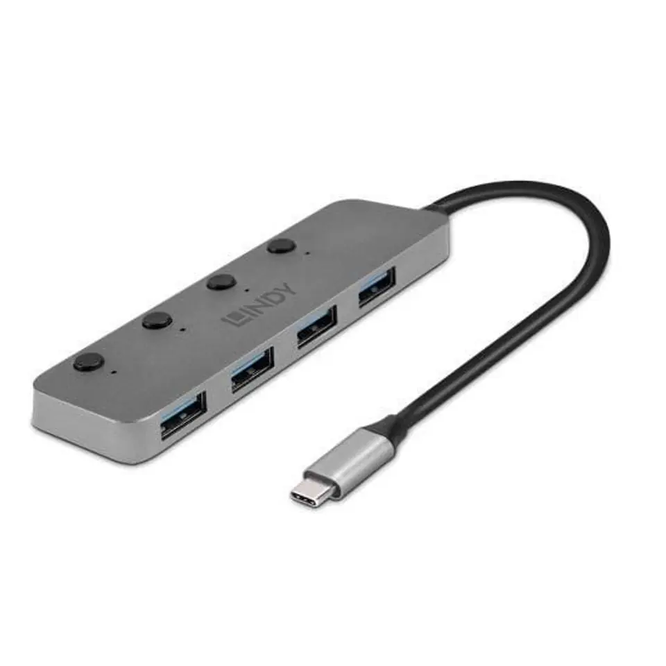 ⁨Lindy 43383 interface hub USB 3.2⁩ w sklepie Wasserman.eu