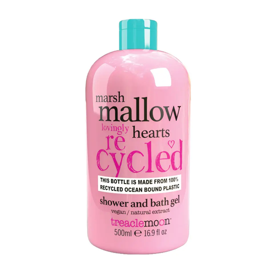 ⁨TREACLEMOON Marshmallow Hearts Żel pod prysznic i do kąpieli 500ml⁩ w sklepie Wasserman.eu