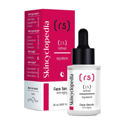 ⁨SKINCYCLOPEDIA Serum do twarzy z 1% Retinolem i Skwalanem 30 ml⁩ w sklepie Wasserman.eu
