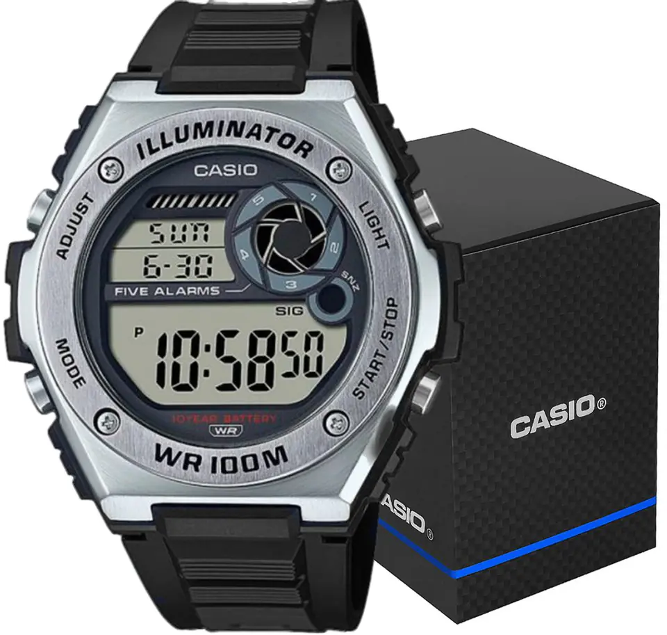 ⁨Zegarek CASIO MWD-100H-9AVEF 10 BAR Do pływania Unisex + BOX⁩ w sklepie Wasserman.eu