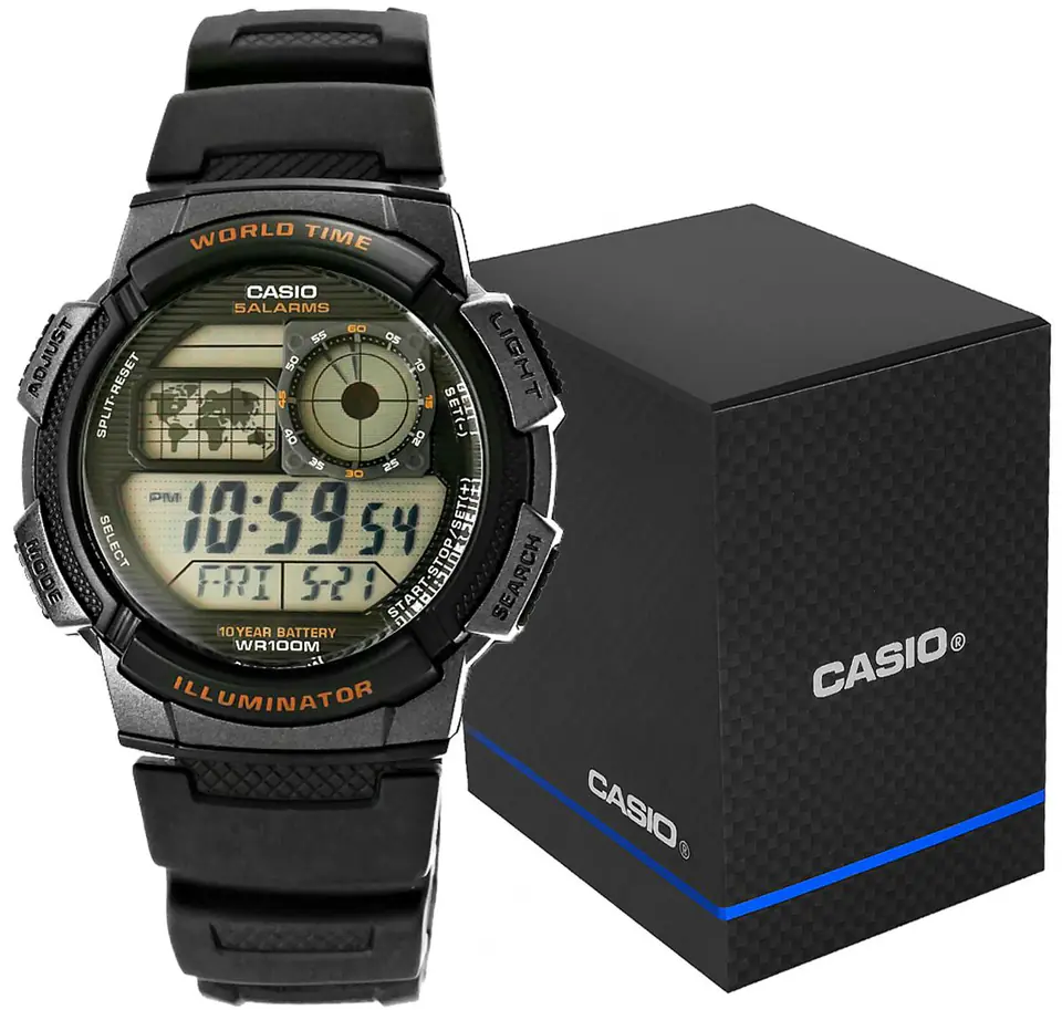 ⁨Zegarek Męski CASIO AE-1000W-1AVEF + BOX⁩ w sklepie Wasserman.eu