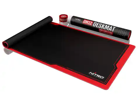 ⁨Nitro Concepts DM12 Gaming mouse pad Black, Red⁩ at Wasserman.eu