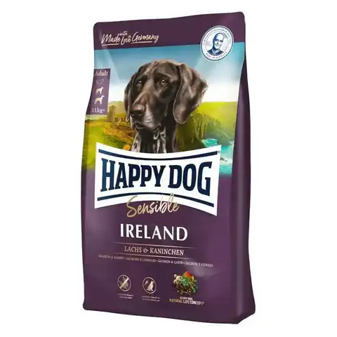 ⁨HAPPY DOG Supreme Sensible Ireland Dry dog food Salmon, Rabbit 12,5 kg⁩ at Wasserman.eu