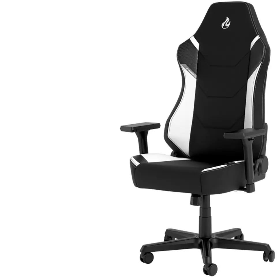 ⁨Nitro Concepts X1000 PC gaming chair Upholstered seat Black, White⁩ at Wasserman.eu