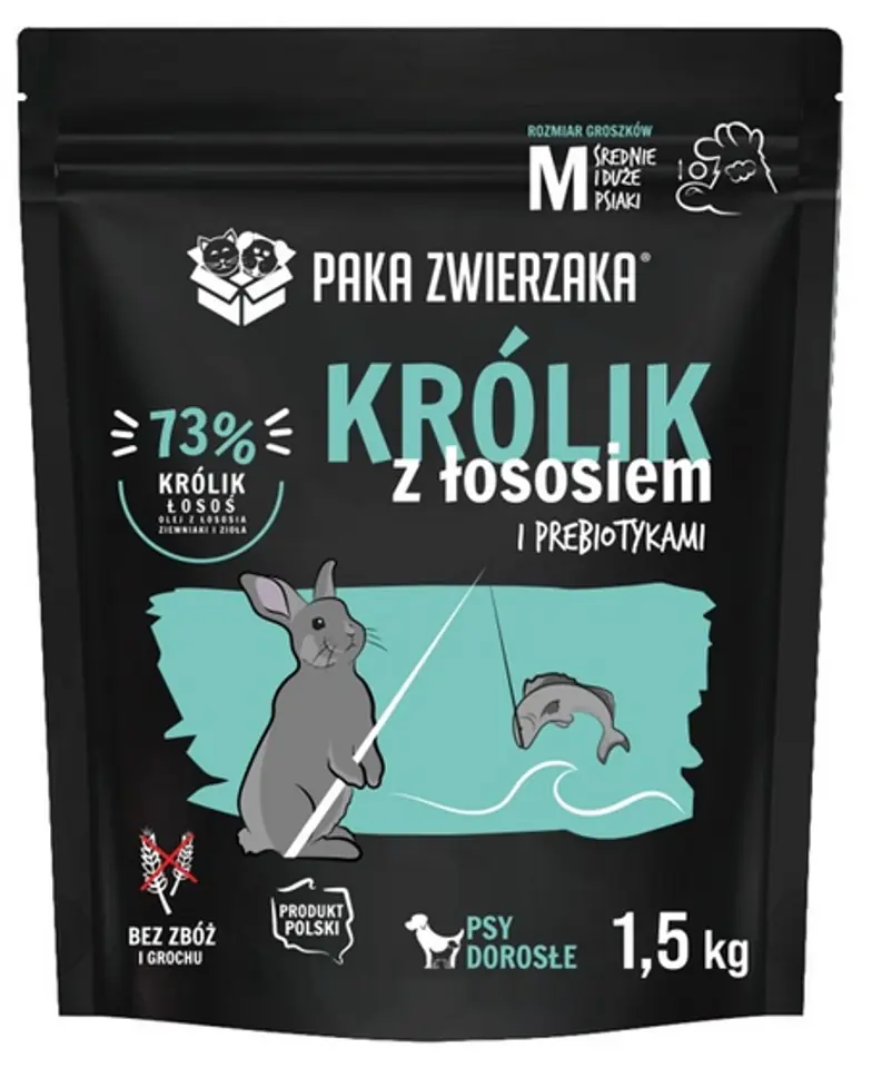 ⁨Paka Zwierzaka Seventh Heaven Królik z łososiem M 1,5kg⁩ w sklepie Wasserman.eu