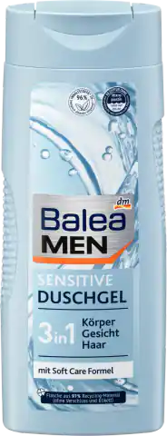 ⁨Balea Men Sensitive Żel pod Prysznic 300 ml⁩ w sklepie Wasserman.eu