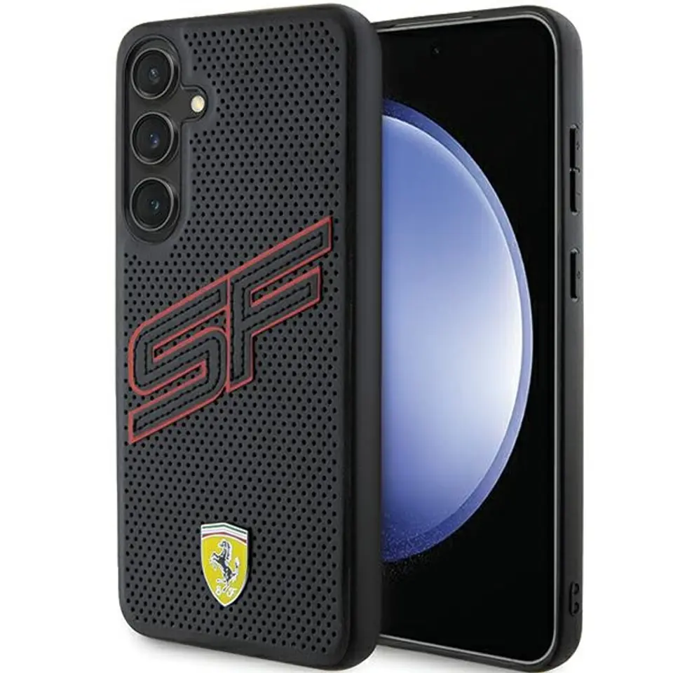 ⁨Ferrari FEHCS24MPINK S24+ S926 czarny/black hardcase Big SF Perforated⁩ w sklepie Wasserman.eu